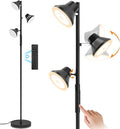 LED Floor Lamp, 36W Modern Floor Lamp with Remote & Touch Control, 4 Color Temperatures, Standing Lamp with 3 Rotatable Lights, Floor Lamps for Living Room, Bedroom, Office-Ruum Studio Home