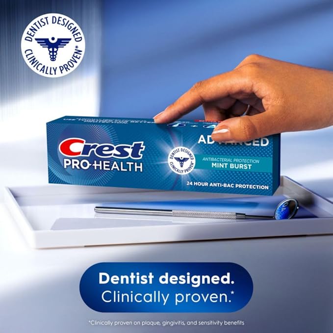 Crest Pro-Health Advanced Antibacterial Protection Toothpaste - Pack of 4, 5 Oz Tubes-Ruum Studio Home