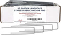 Pinnacle Mercantile USA Made 50 Pack Garden Landscape Staples Weed Barrier Fabric Stakes Galvanized 6 inch Pins Anti Rust Sod Staple 11 Gauge Steel-Ruum Studio Home