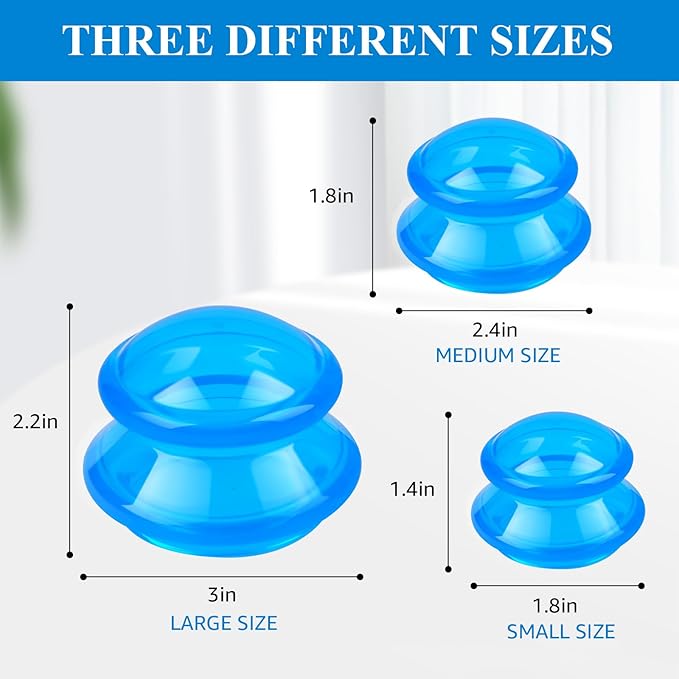 Silicone Cupping Therapy Sets, Cupping Kit for Massage Therapy,Anti Cellulite Cup, for Cellulite Reduction Joint Pain Muscle Pain-Ruum Studio Home