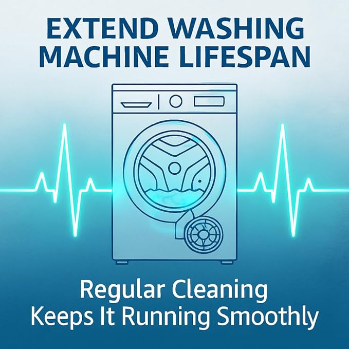 Washing Machine Cleaner, Septic Safe Washer Descaler Tablets for Removing Pet Hair, Odors, Residue, Suitable for HE Front Loader, Top Load, 1 Year Supply, 24 Pack (For Pet Owner)-Ruum Studio Home