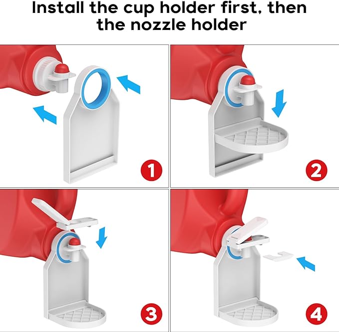 Laundry Detergent dispenser Cup Holder,Nozzle Upgraded Labor-Saving Switch Easily No More runny or Messy Laundry Detergent, Laundry Cup Holder and drip Tray room organization and storage-Ruum Studio Home