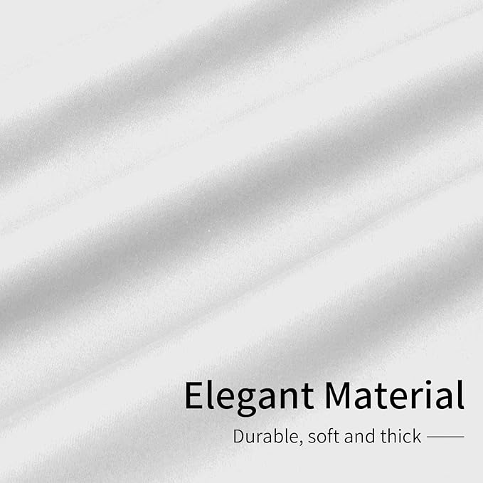 Easy-Going Blackout Curtains for Bedroom, Solid Thermal Insulated Grommet and Noise Reduction Window Drapes, Room Darkening Curtains for Living Room, 2 Panels (34x45 in, White)-Ruum Studio Home