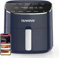 Nuwave Brio Plus Air Fryer 8 Qt, New & Improved, PFAS-FREE, 7 Digital One-Touch Cook Functions that AIR FRY, BAKE, ROAST, DEHYDRATE, TOAST, REHEAT, PREHEAT, 150 Presets, 50°F~400°F (Deep Blue)-Ruum Studio Home