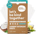Kind Laundry Detergent Sheets with Stain-Fighting Enzymes - Plant Powered Eco-Friendly Laundry Soap Sheets - Home or Travel Laundry Detergent - Ocean Breeze, 120 Loads (Mom's Choice Award Winner)-Ruum Studio Home