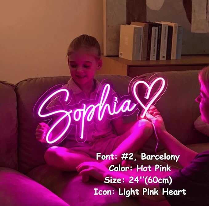 Custom Neon Signs, Neon Sign Customizable for Wall Decor, Custom Name Sign Personalized Neon Sign for Wedding Birthday Party Christmas-Ruum Studio Home