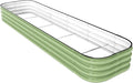 DaisyVibe Raised Garden Bed Kit, Planter Raised Garden Boxes Outdoor, Oval Large Metal Raised Garden Beds for Vegetables Flowers (Green, 8ftx2ftx1ft)-Ruum Studio Home