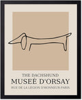 Poster Master Vintage Poster - Retro Minimalist Print - Gift for Artist, Housewarming - Dachshund Dog, Line Drawing, Abstract - Wall Decor for Living Room, Bedroom, 18x24 Unframed Wall Art-Ruum Studio Home