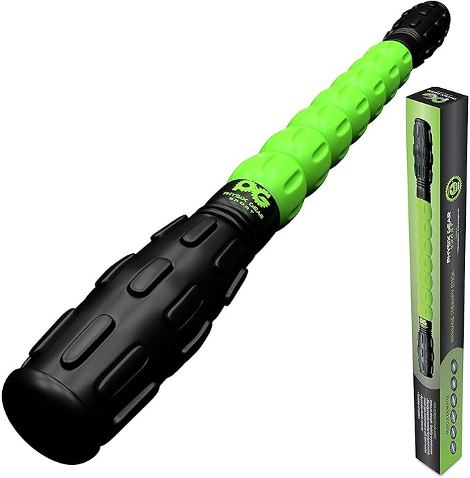 Physix Gear Roller Stick - Muscle Roller Massage Stick for Legs, The Stick Massage Roller for Deep Tissue Massaging Stick for Athletes, Physical Therapy Muscle Roller, Recovery Stick Roller-Ruum Studio Home