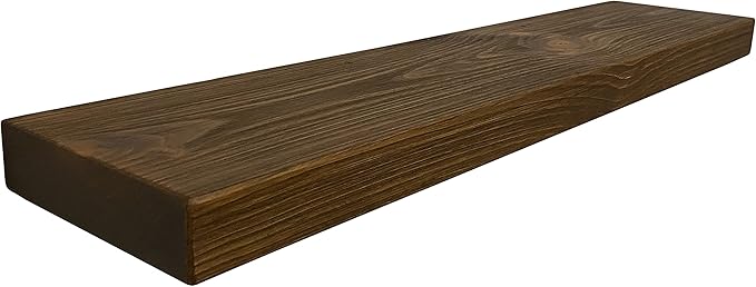 joelsantiques 72 Inch Wooden Floating Shelves for Wall - 72x8x2 in - Made of Natural Wood - Long Heavy Duty Rustic Wall Shelves for Bedroom - Perfect for Living Room, Kitchen - Medium Brown-Ruum Studio Home