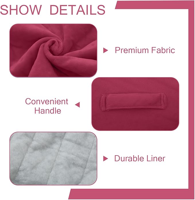 MeMoreCool Square Stuffed Pouf Ottoman Foot Rest, Floor Pouf Foot Stool with Foam Chunk Filling, Soft Stuffed Ottoman Footrest for Living Room-Ruum Studio Home