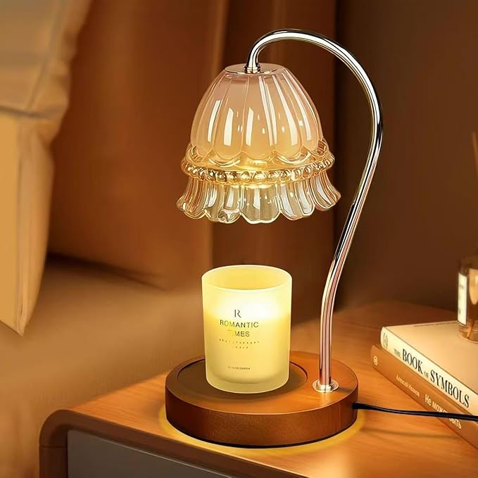 GEEZO Fragrance Candle Warmer Lamp，Electric Candle Warmer with Timer & Dimmer，Mom Christmas Birthday Gifts for Women, House Warming Gifts New Home Bedroom Decor-Ruum Studio Home