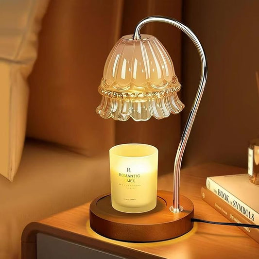 GEEZO Fragrance Candle Warmer Lamp，Electric Candle Warmer with Timer & Dimmer，Mom Christmas Birthday Gifts for Women, House Warming Gifts New Home Bedroom Decor-Ruum Studio Home