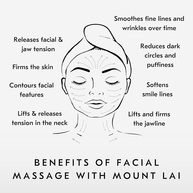 Mount Lai Obsidian Gua Sha Facial Tools, Black Obsidian Gua Sha Facial Tools Set and Roller, Guasha Tool for Face to Relieve Muscle Tension and Reduce Puffiness, Anti Aging Skin Care Sets for Women-Ruum Studio Home