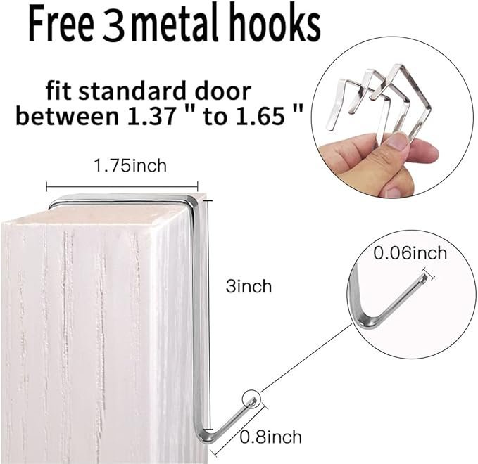 2 Pack Extra Large Hanging Crystal Clear Over Door Shoe Organizers, Closet Shoe Rack Organizer, 12+6 Pockets, 8 Hooks, White (59" x 21.6")-Ruum Studio Home