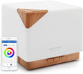 ASAKUKI Smart WiFi Essential Oil Aromatherapy Diffuser, Easy Connect with Alexa and Google Home Phone App Voice Control 700 ml Ultrasonic Diffuser, Create Schedules 7 LED Colors Humidifier-Ruum Studio Home
