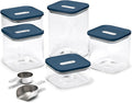 Caraway 14-Piece Glass Airtight Food Storage Containers with Lids – Non-Toxic, BPA-Free Kitchen Storage Containers – Stackable, Space-Saving Airtight Containers for Dry Goods and More - Navy-Ruum Studio Home