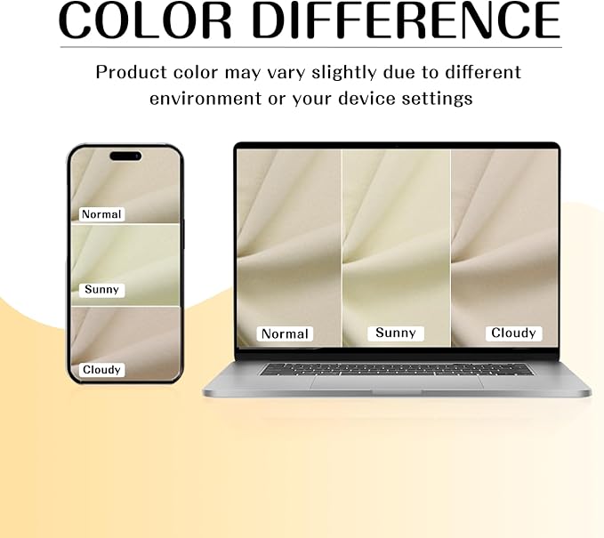 ChrisDowa Small Window Curtains 50 inches Long for Bedroom - Grommet Short Thermal Insulated Room Darkening Curtains for Kitchen (2 Panels, Beige, 29 x 50 Inch)-Ruum Studio Home