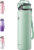 Enerbone 24 oz Insulated Water Bottle, Stainless Steel Bottle with Carrying Strap, Double-Wall Vacuum Insulation Design, Leakproof Sports Bottle with Straw, Keep Drinks Cold or Hot for Hours-Ruum Studio Home