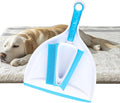 Pet Rubber Brush with Mini Dustpan,Dog Cat Hair Removal Brush with Squeegee,Portable Small Carpet Brush for Clothes,Cars,Sofa,Bed Sheet-Ruum Studio Home