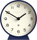 NEWGATE® M Mantel Echo Desk Clock | Modern Round Design | Navy Blue | Easy to Read Numbers | Contemporary Style for Desk, Table, Shelf or Bedside-Ruum Studio Home