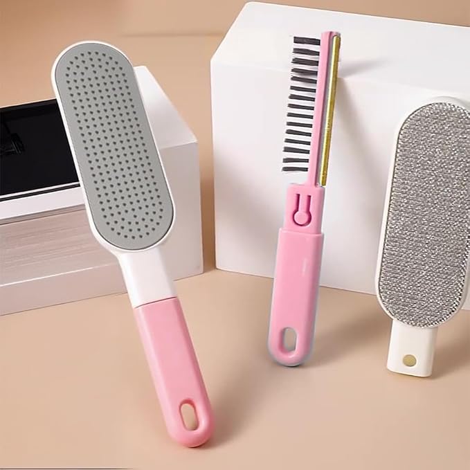 Multi-Functions Travel Lint Remover, Pet Hair Remover, Fur Remover for Dogs & Cats, Efficient Hair Collector,Pet Hairs Brush,Magic Fur Brush D (Pink)-Ruum Studio Home