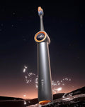 RANVOO [Vibrating & Flossing 2-in-1 AirJet Bubble Sonic Electric Toothbrush, 100% Plaque Removal, Whiter for Adult Protect Gum Orthodontic Teeth Clean Rechargeable Gift with 2 Soft Brush Heads Grey-Ruum Studio Home