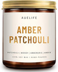 Scented Candles for Home - Amber Patchouli Candle | Aromatherapy Candle Gift for Women & Men, Soy Candles for Home Scented - 7oz, Soy Wax, Patchouli Scent Home Fragrance-Ruum Studio Home