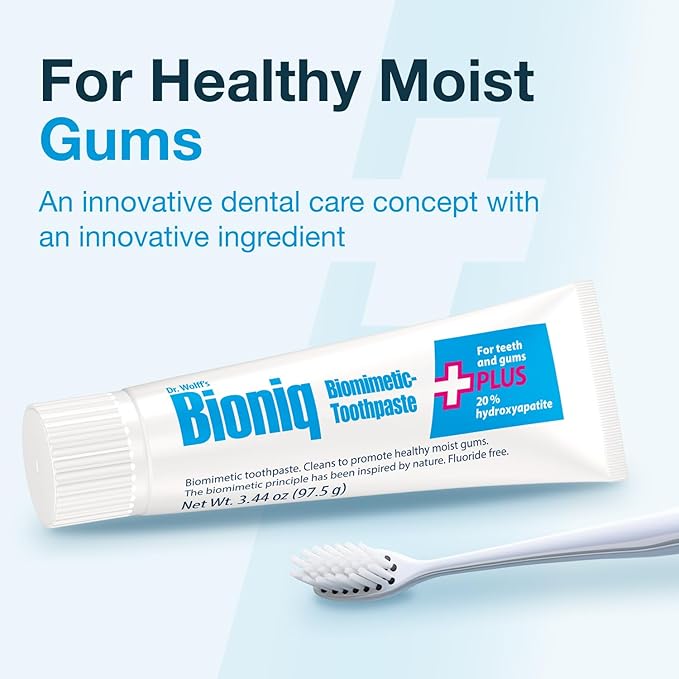 Bioniq Plus Biomimetic Toothpaste with 20 Percent Hydroxyapatite for Teeth and Gums I Clinically Tested I 3.44 oz-Ruum Studio Home