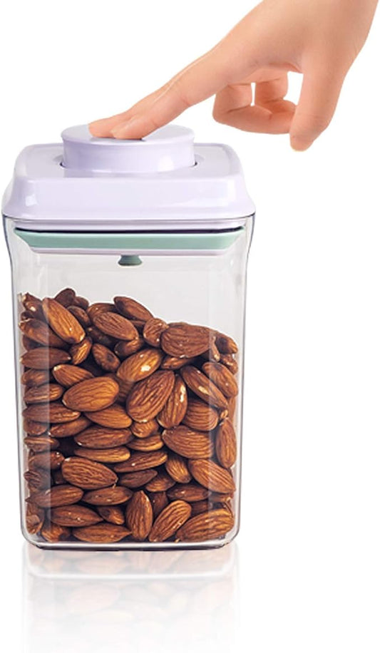 BopTop (1pc - 900ml) Airtight Food Storage Container – Mechanical Silicone Seal Canister - BPA-Free - 0.9Qt-Ruum Studio Home