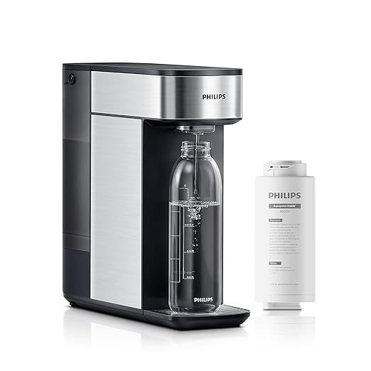 Reverse Osmosis Water Filter Countertop, PHILIPS Compact 5-in-1 RO Water Filtration System Purifier Dispenser with Aquaporin Technology Tested by NASA, NSF/ANSI 372 Certified, Reduce TDS-Ruum Studio Home