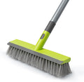 Floor Scrub Brush 2 in 1 Scrape and Stiff Bristle Deck Brush for Cleaning Concrete, Patio, Garage, Kitchen, Carpet and Bathroom 57" Long Handle-Ruum Studio Home
