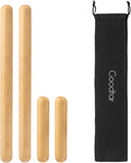 4PCS Solid Bamboo Massage Sticks & Guasha Set with Roller/Stick - 100% Bamboo Therapy Tools for Neck/Arm/Back/Legs/Full Body, Deep Tissue Massage, Muscle Relaxation, Body Shaping, Fatigue Relief-Ruum Studio Home