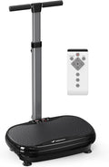 MERACH Vibration Plate Exercise Machine, Vibration Plate for Lymphatic Drainage Weight Loss, Vibrating Plate Exercise Machine with Handrails, Exercise Equipment for Women Men Home-Ruum Studio Home
