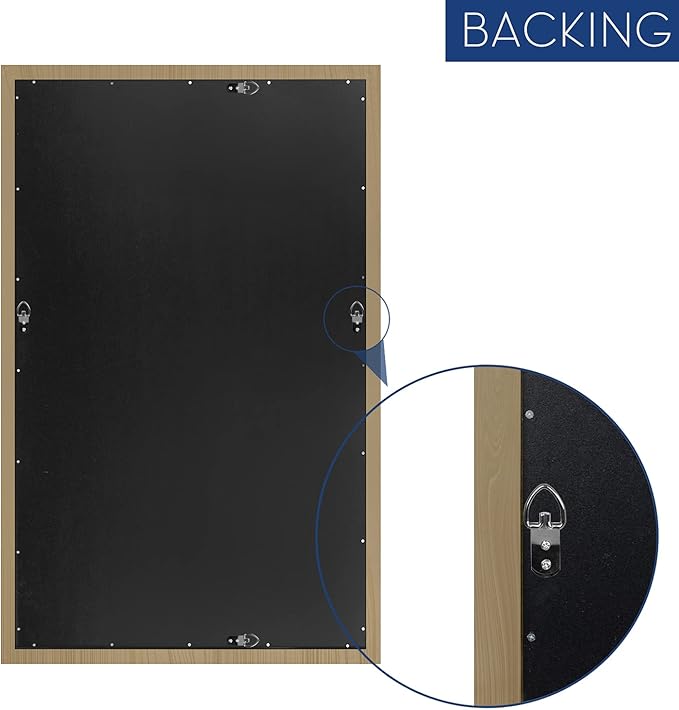 Bathroom Wall Mirror, Decorate Bathroom Mirrors for Wall, Rectangle Modern Bathroom Wall Mounted Mirror Vertical or Horizontal Hanging for Living Room (Gold Framed 40" x24'')-Ruum Studio Home