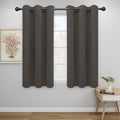 Easy-Going Blackout Curtains for Bedroom, Solid Thermal Insulated Grommet and Noise Reduction Window Drapes, Room Darkening Curtains for Living Room, 2 Panels (42x54 in, Taupe)-Ruum Studio Home