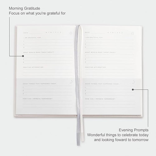 &And Per Se Gratitude Journal – Five Minutes a Day to Cultivate Mindfulness, Happiness, Positive Vibes, Affirmations & Self-Reflection – Undated Daily Gratitude Journal for Women & Men (Black)-Ruum Studio Home