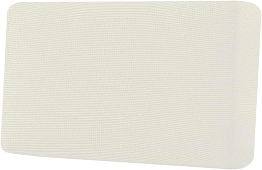 H.VERSAILTEX Super Stretch Individual Seat Cushion Covers Sofa Covers Couch Cushion Covers Slipcover Sets Thick Jacquard Textured Twill Fabric (1 Piece Loveseat Cushion Cover, Porcelain)-Ruum Studio Home