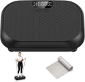 Vibration Plate Exercise Machine Weight Loss, Full Body Shaker Workout Vibration Plates Lymphatic Drainage, Stand Shake Vibrating Plate for Women Men 450 Lbs Capacity Fitness Platform-Ruum Studio Home