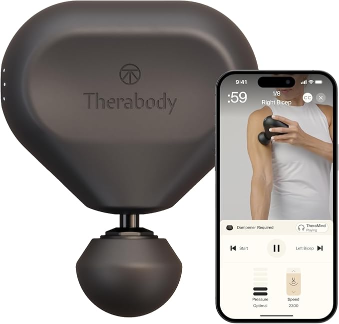 TheraGun Mini (3rd Generation) by Therabody – Ultra-Portable Massage Gun and Travel Essential for Fast, Effective Pain and Tension Relief Anywhere (Black)-Ruum Studio Home