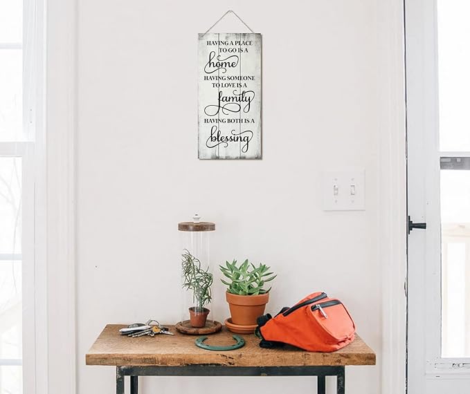 Having Somewhere to Go Decor Sign, Printed Wood Wall Art Sign, Housewarming Gifts, Funny Home Signs Decor, Hanging Wood Sign Home Decorative, Rustic Farmhouse Wood Sign Decor Wall Art 12x6 in-Ruum Studio Home