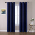 ChrisDowa Blackout Curtains 72 inches Long for Bedroom - 2 Panels Set Grommet Thermal Insulated Room Darkening Curtains for Living Room (Navy Blue, 42 x 72 Inch)-Ruum Studio Home