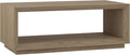 Henn&Hart 48" Rectangular Coffee Table with Open Storage Shelf for Living Room, Family Room, or Office, Antiqued Gray Oak-Ruum Studio Home