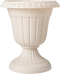 PL20BG Classic Traditional Plastic Urn Planter Indoor/Outdoor, 10" x 12", (Beige)-Ruum Studio Home