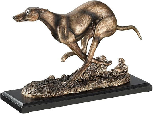 Design Toscano NY1280200 Greyhound Whippet Art Deco Dog Statue, Bronze-Ruum Studio Home