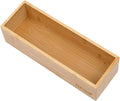 Bamboo Drawer Organizer - Kitchen Utensil Organizer Silverware Tray Cutlery Holder，Office Desk Supplies and Accessories (8.9x3x2.6 inch)-Ruum Studio Home