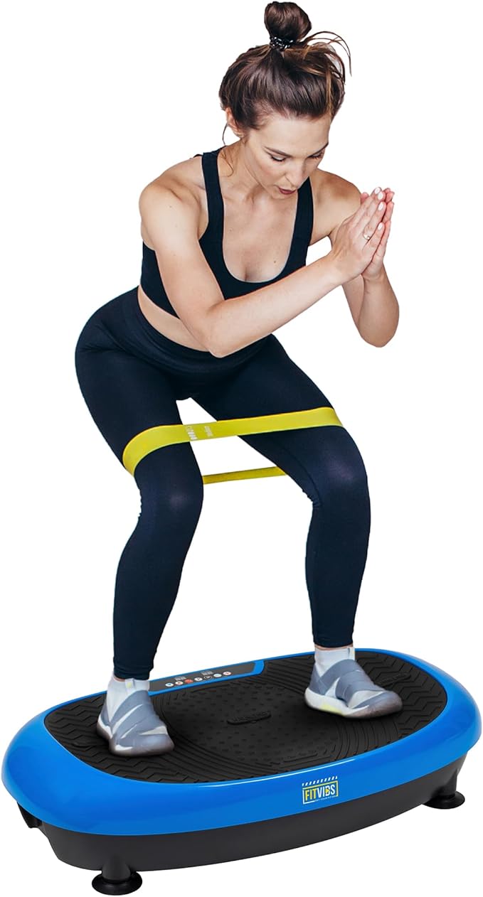 Vibration Plate Exercise Machine Workout Vibration Fitness Platform with Resistance Loops and Resistance Band, 2D, 3D or 4D-Ruum Studio Home