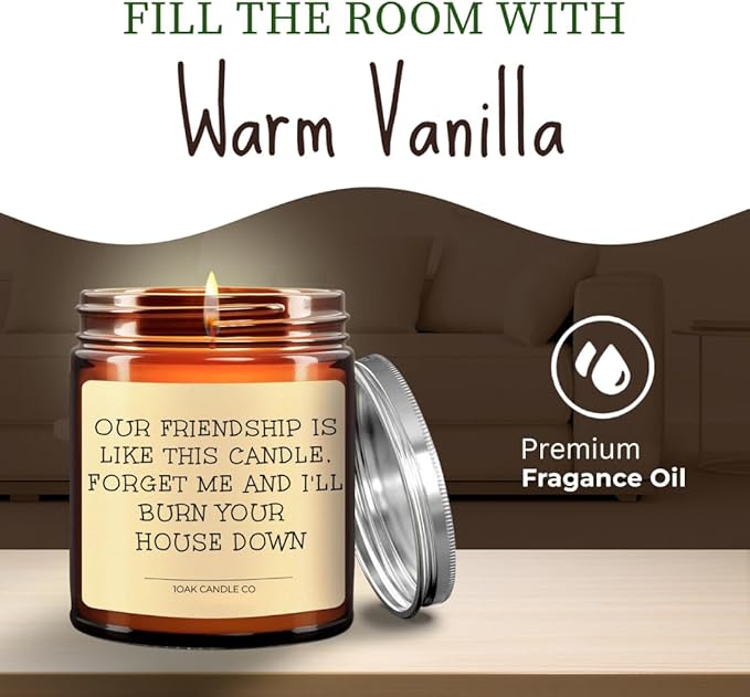 1OAK Vanilla Candle - Best Friend Candle for Women - Friendship, Christmas & BFF Gifts-Ruum Studio Home