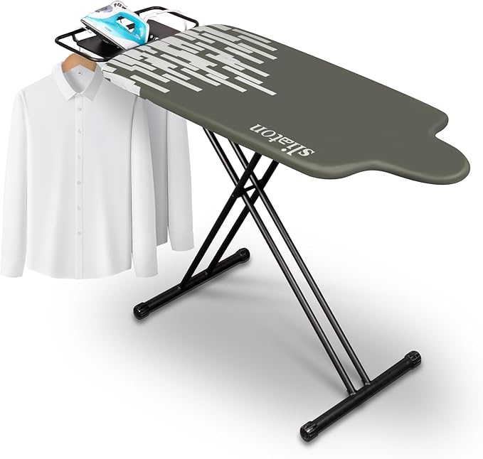 Extra Large Ironing Board with Large Hang Rail in 53" L x 20" W-Ruum Studio Home