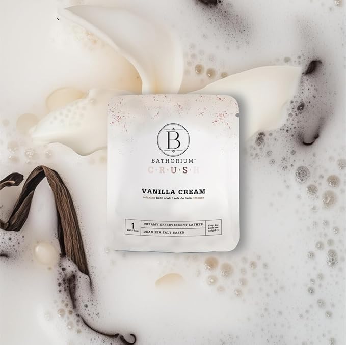 Bathorium Crush 8-Pack Signature Discovery Set, Luxury Bath Soaks, Dead Sea Salt, Epsom Salt, pH Balanced for Women, Gift Set, Each Soak is 4 oz-Ruum Studio Home